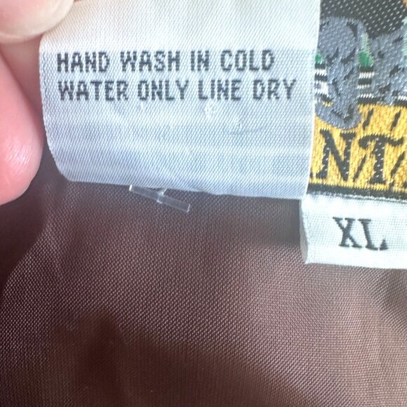 Vintage Big Cat Silk Jacket Animal Print Jaguar Bomber Jungle 80s 90s - Picture 8 of 16